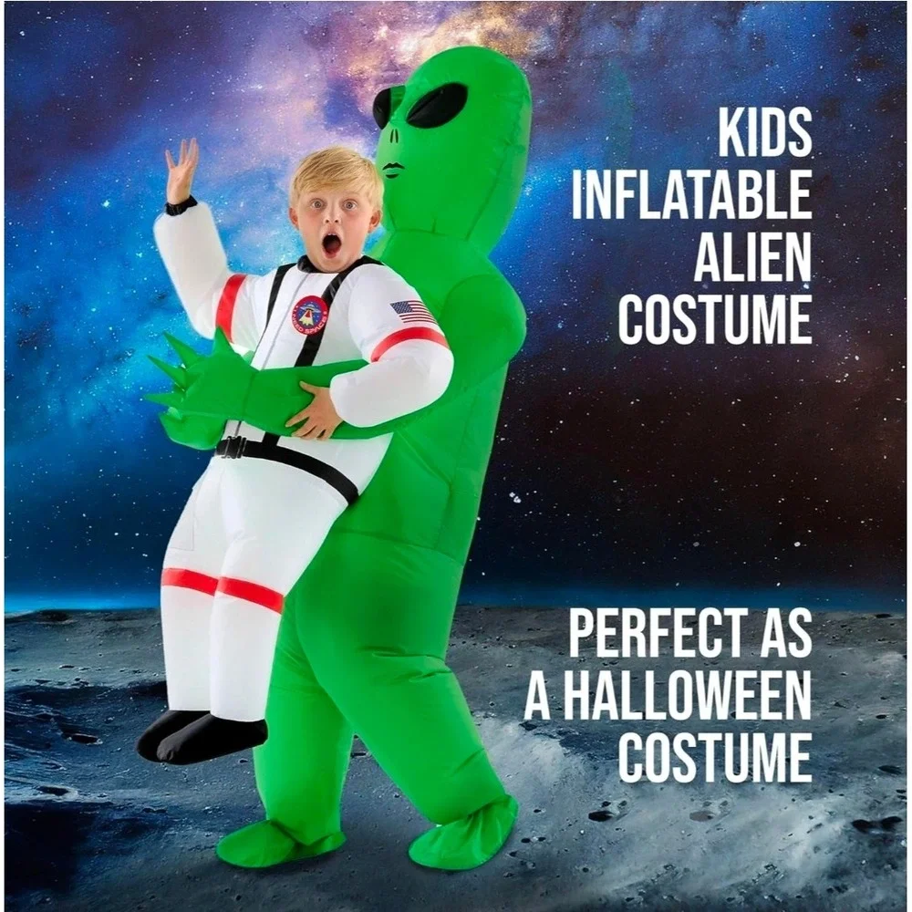 MorphCostumes Kids Inflatable Astronaut Alien Pick‎ Me Up Costume One Size